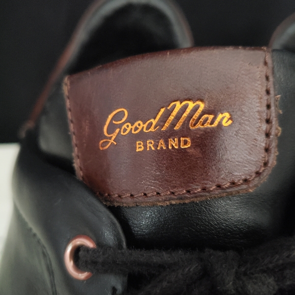 Good Man Brand 'Legend London' Black Leather Sneakers in Men's size 13 - Picture 5 of 12